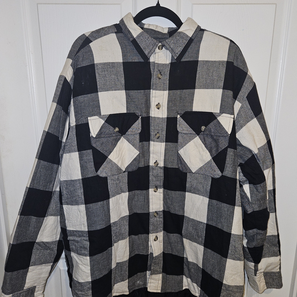 David Taylor Black and White Checkered Men's Insulated Jacket